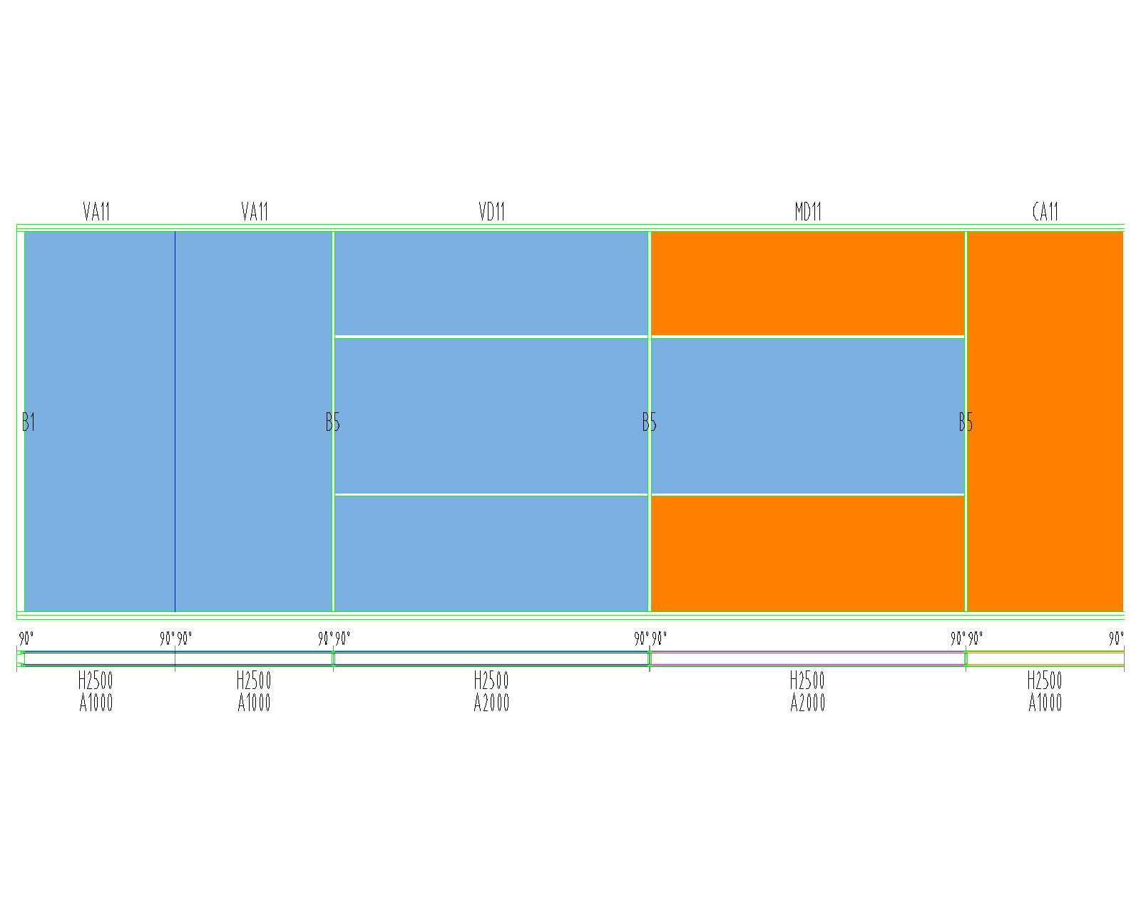styleVISION Sección Vertical Coronación